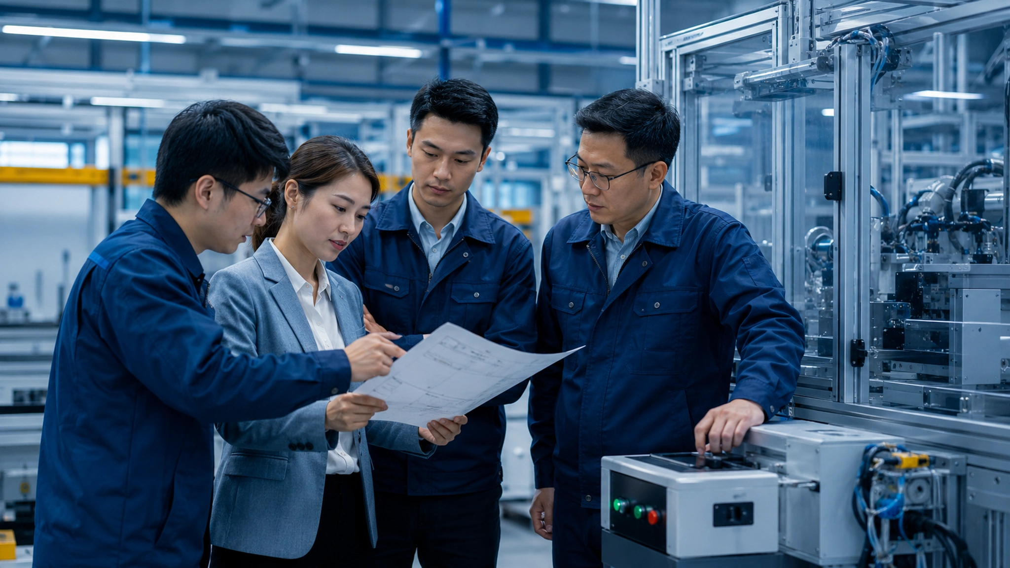 Team collaboration and equipment acceptance scenarios